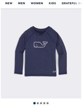 Vineyard Vines Baby Raglan Rashguard Nautical Navy